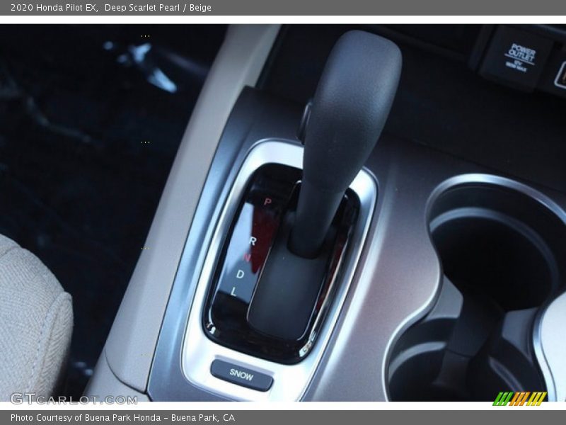 Deep Scarlet Pearl / Beige 2020 Honda Pilot EX