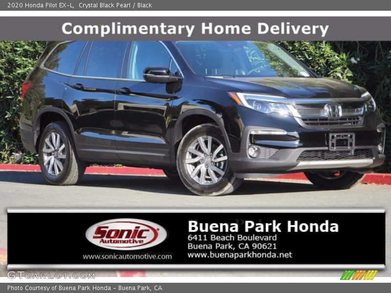 Crystal Black Pearl / Black 2020 Honda Pilot EX-L