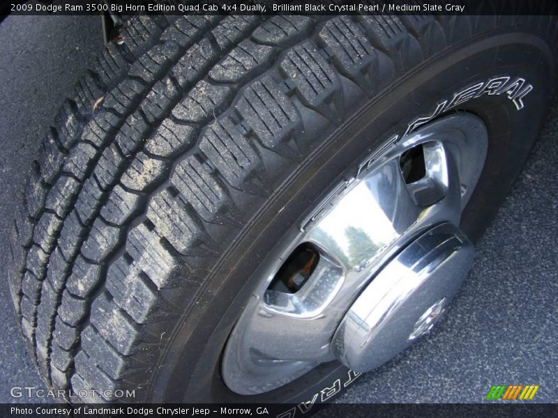 Brilliant Black Crystal Pearl / Medium Slate Gray 2009 Dodge Ram 3500 Big Horn Edition Quad Cab 4x4 Dually