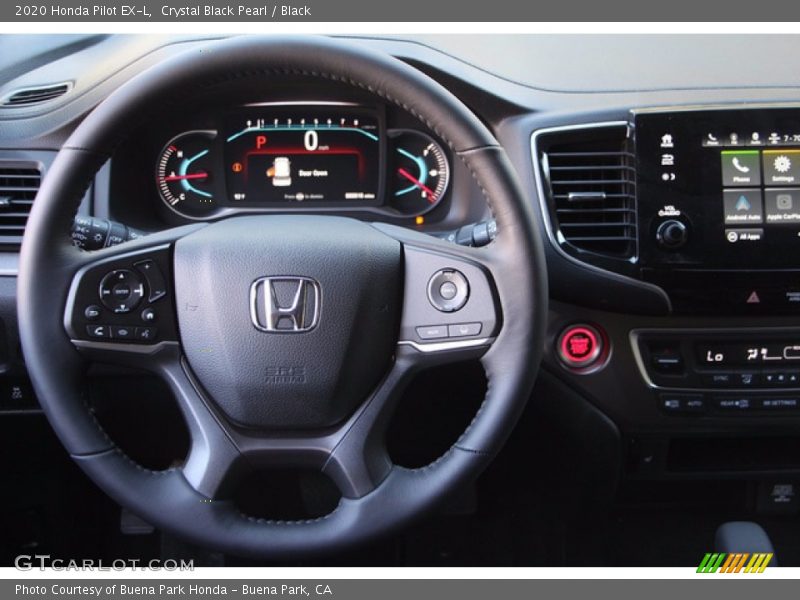 Crystal Black Pearl / Black 2020 Honda Pilot EX-L