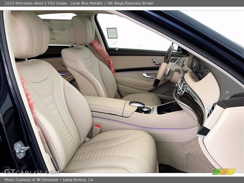 Lunar Blue Metallic / Silk Beige/Espresso Brown 2020 Mercedes-Benz S 560 Sedan