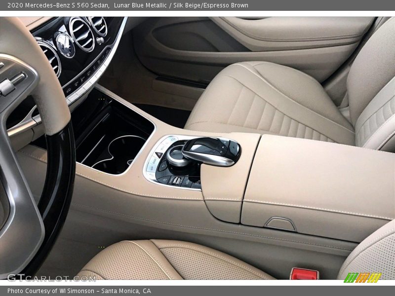 Lunar Blue Metallic / Silk Beige/Espresso Brown 2020 Mercedes-Benz S 560 Sedan