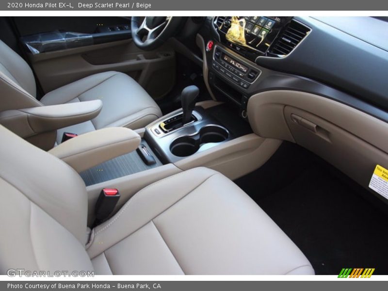 Deep Scarlet Pearl / Beige 2020 Honda Pilot EX-L