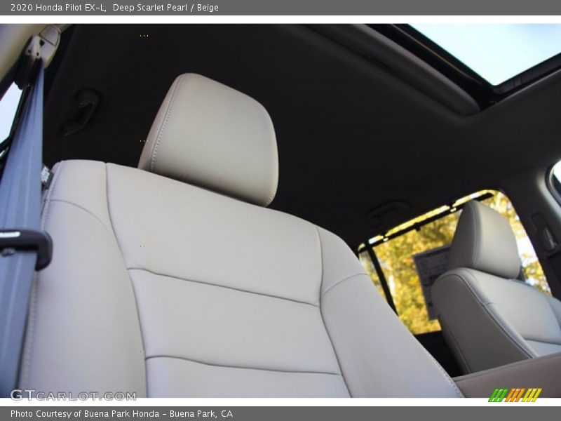 Deep Scarlet Pearl / Beige 2020 Honda Pilot EX-L