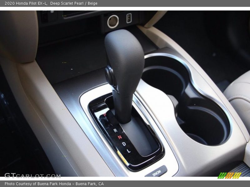Deep Scarlet Pearl / Beige 2020 Honda Pilot EX-L