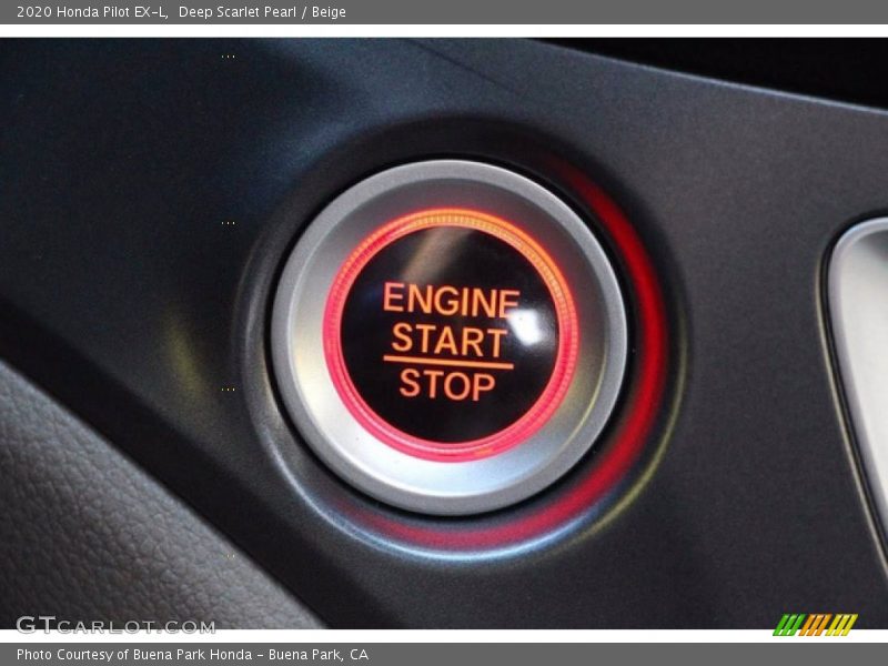 Deep Scarlet Pearl / Beige 2020 Honda Pilot EX-L