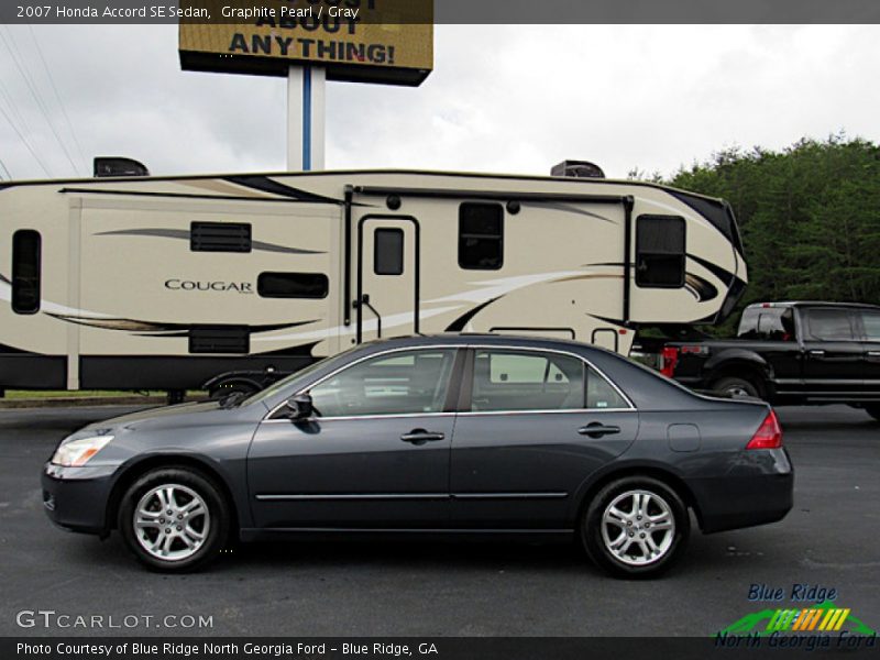 Graphite Pearl / Gray 2007 Honda Accord SE Sedan