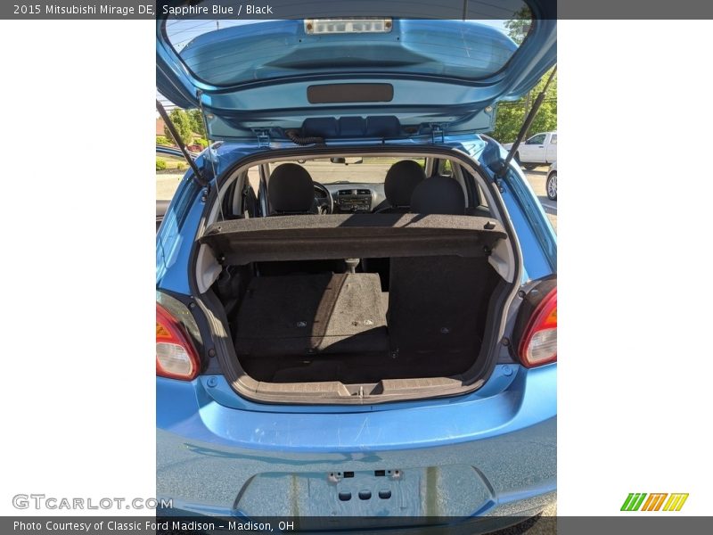 Sapphire Blue / Black 2015 Mitsubishi Mirage DE