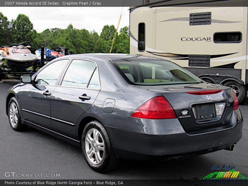 Graphite Pearl / Gray 2007 Honda Accord SE Sedan