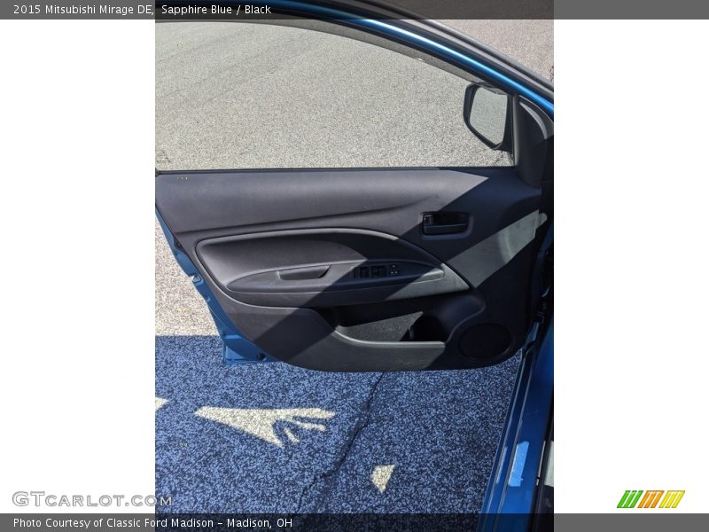 Sapphire Blue / Black 2015 Mitsubishi Mirage DE