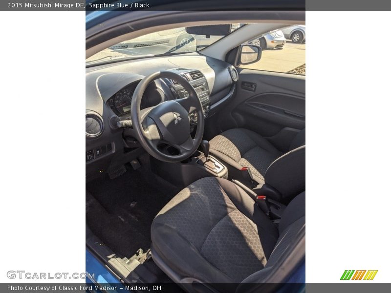 Sapphire Blue / Black 2015 Mitsubishi Mirage DE