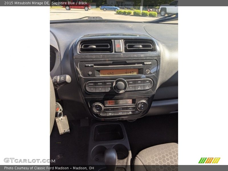 Sapphire Blue / Black 2015 Mitsubishi Mirage DE