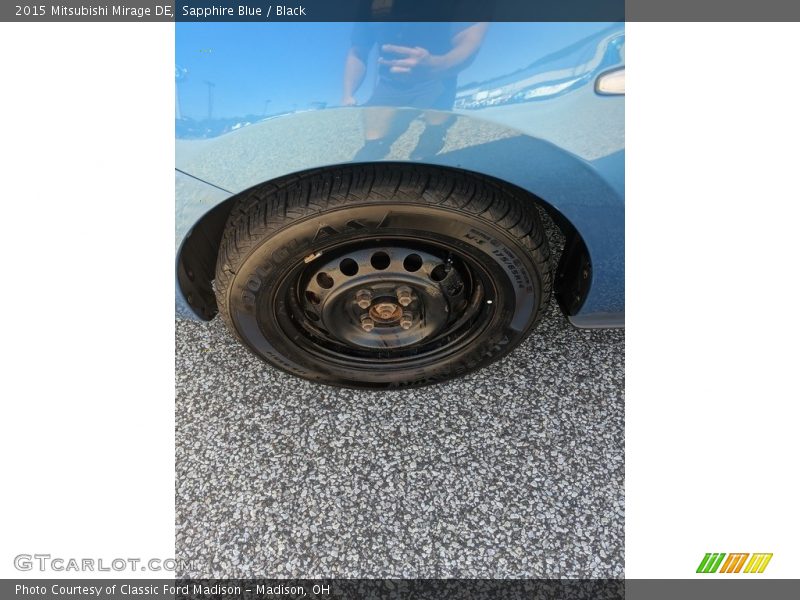 Sapphire Blue / Black 2015 Mitsubishi Mirage DE