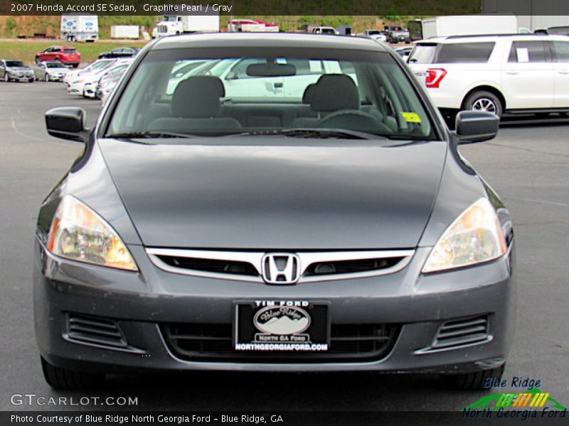 Graphite Pearl / Gray 2007 Honda Accord SE Sedan