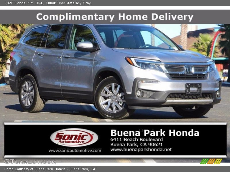 Lunar Silver Metallic / Gray 2020 Honda Pilot EX-L