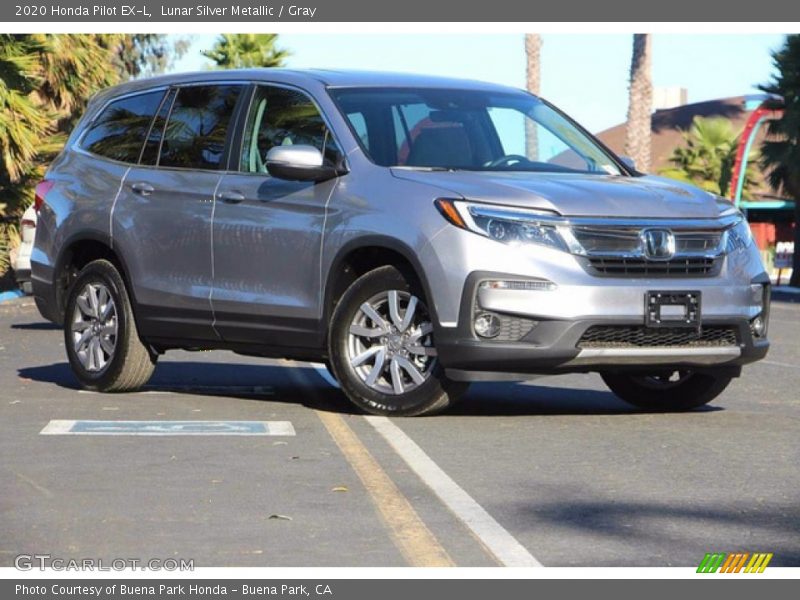 Lunar Silver Metallic / Gray 2020 Honda Pilot EX-L