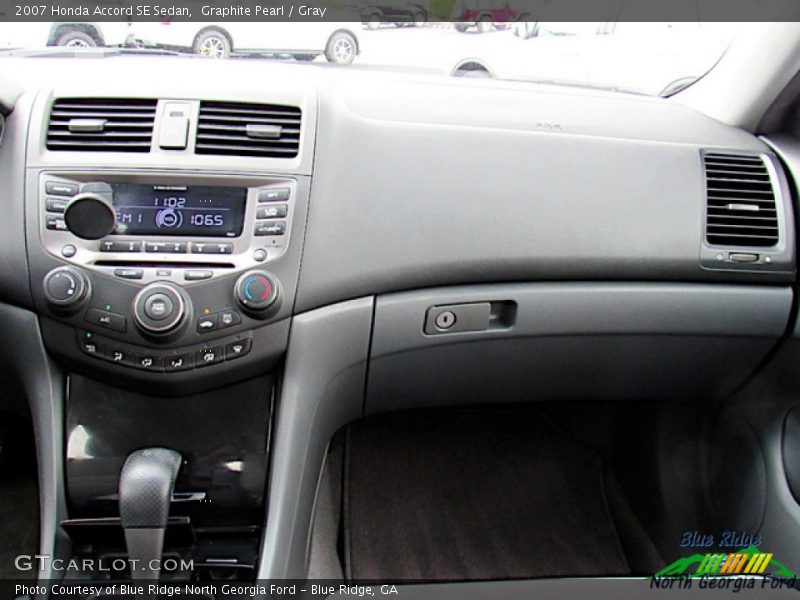 Graphite Pearl / Gray 2007 Honda Accord SE Sedan