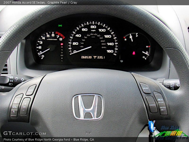 Graphite Pearl / Gray 2007 Honda Accord SE Sedan