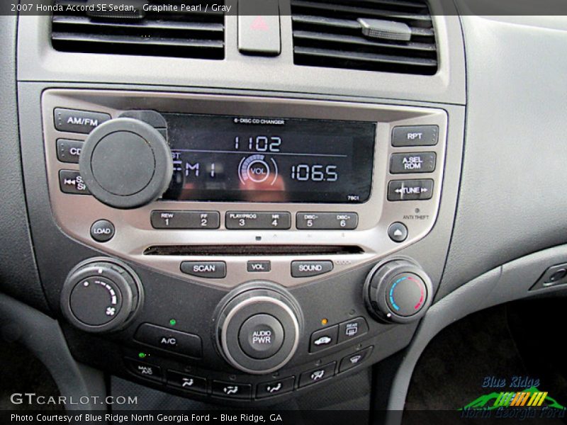 Graphite Pearl / Gray 2007 Honda Accord SE Sedan