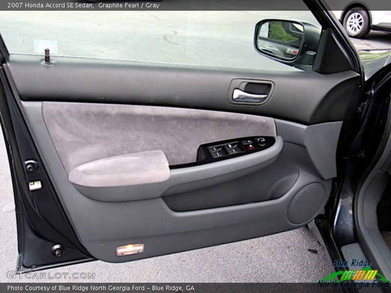 Graphite Pearl / Gray 2007 Honda Accord SE Sedan