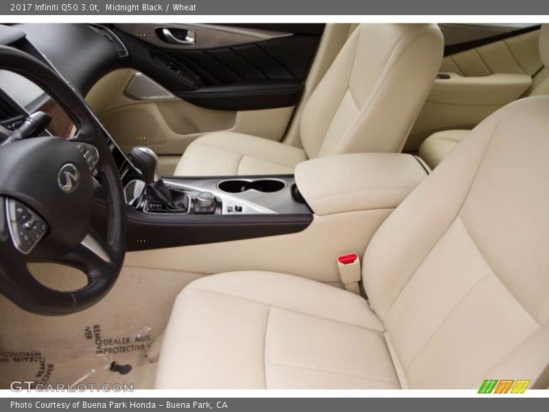 Front Seat of 2017 Q50 3.0t