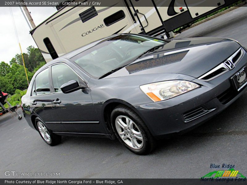 Graphite Pearl / Gray 2007 Honda Accord SE Sedan