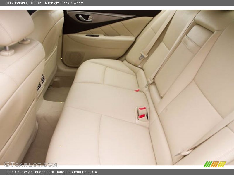 Rear Seat of 2017 Q50 3.0t