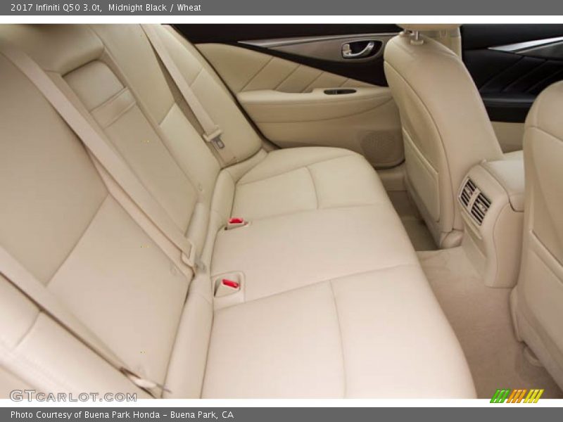 Rear Seat of 2017 Q50 3.0t