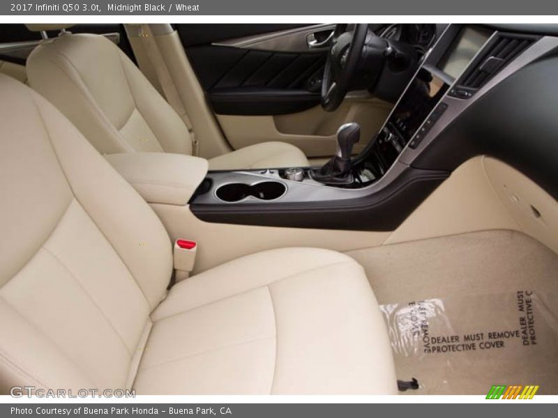 Front Seat of 2017 Q50 3.0t