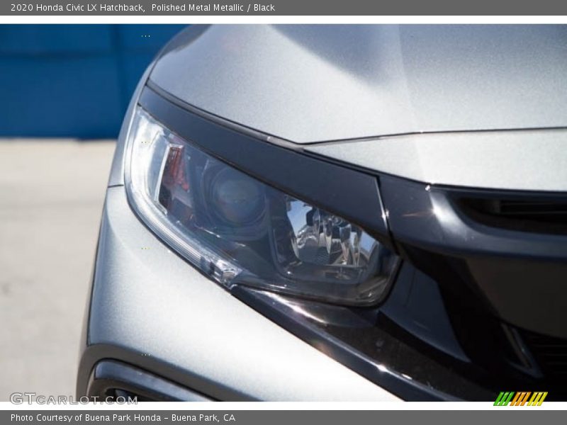 Polished Metal Metallic / Black 2020 Honda Civic LX Hatchback