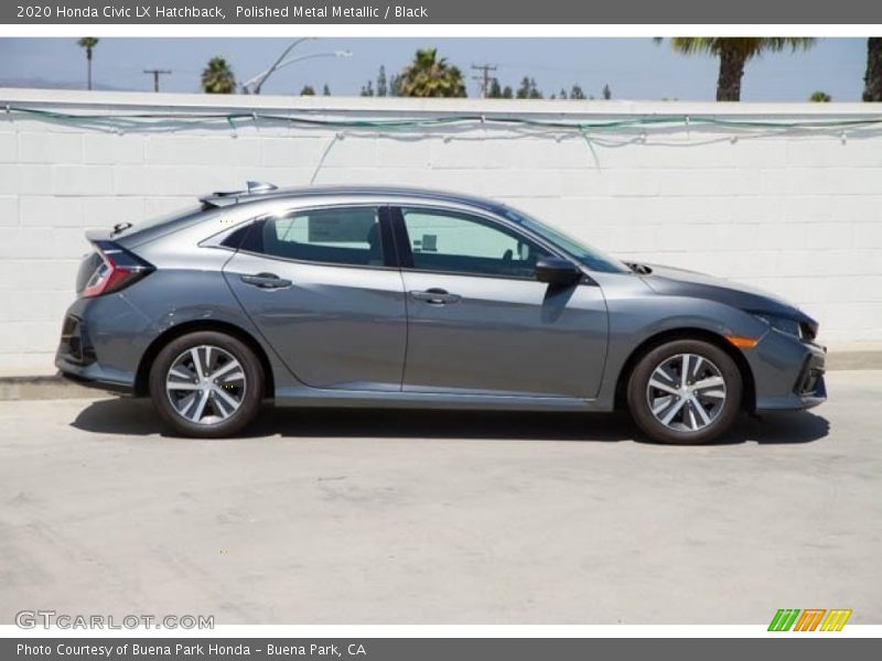 Polished Metal Metallic / Black 2020 Honda Civic LX Hatchback