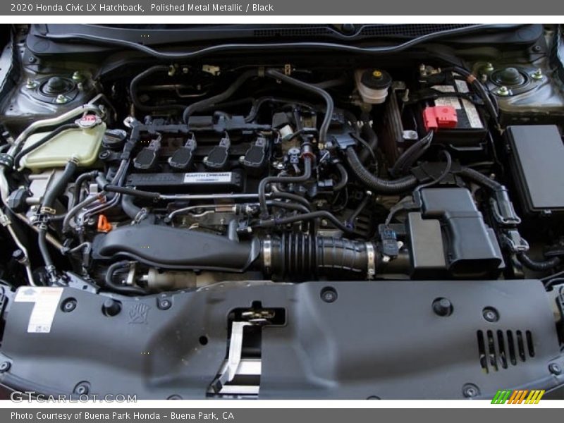 Polished Metal Metallic / Black 2020 Honda Civic LX Hatchback