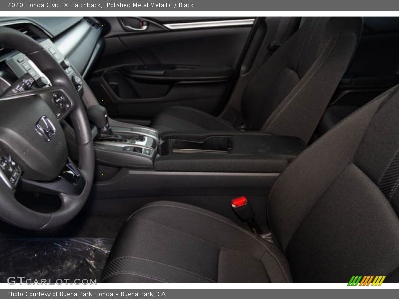 Polished Metal Metallic / Black 2020 Honda Civic LX Hatchback