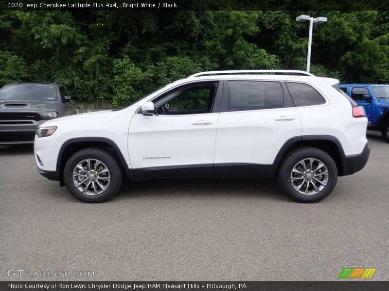 Bright White / Black 2020 Jeep Cherokee Latitude Plus 4x4