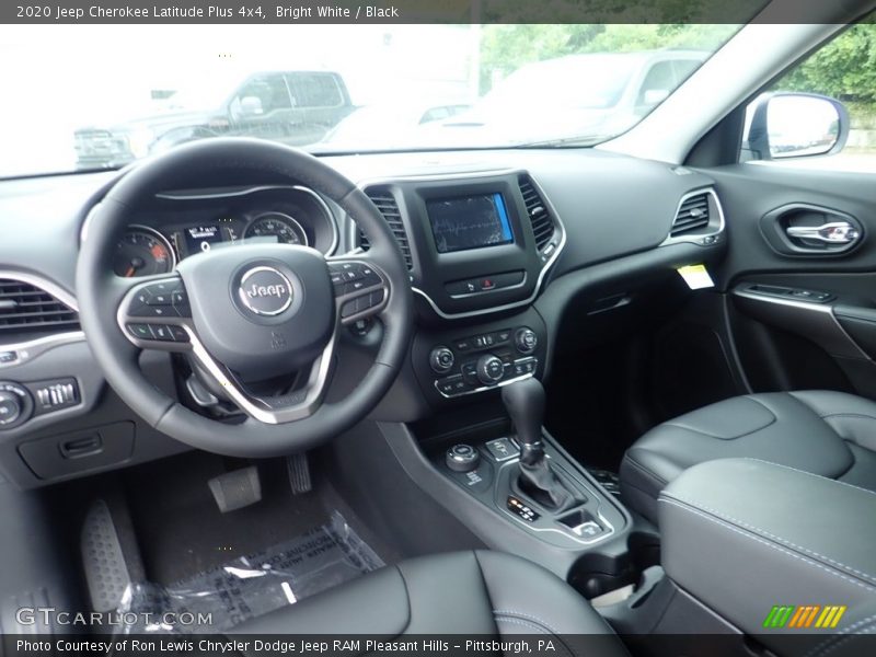 Bright White / Black 2020 Jeep Cherokee Latitude Plus 4x4