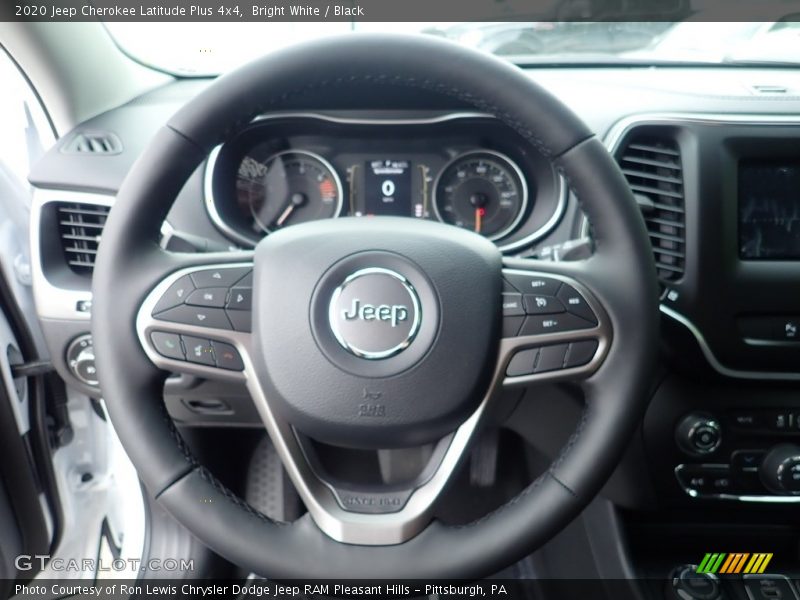 Bright White / Black 2020 Jeep Cherokee Latitude Plus 4x4
