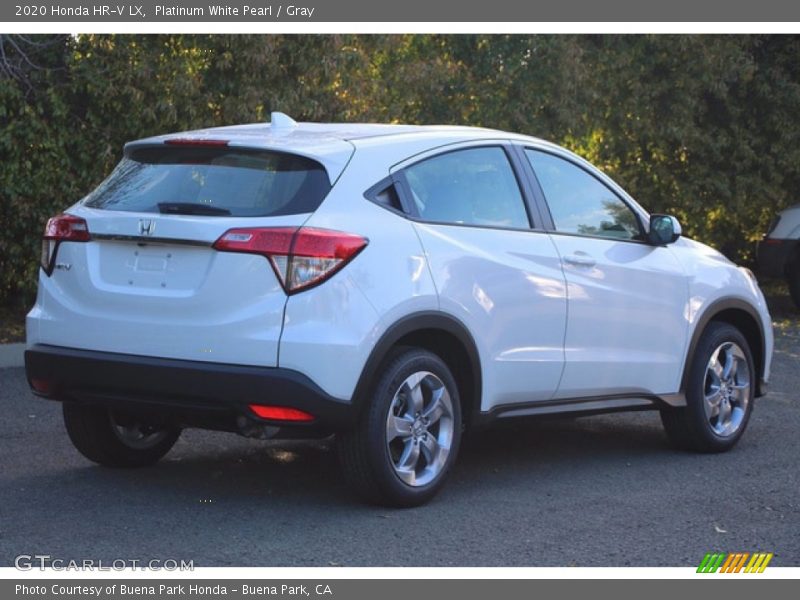 Platinum White Pearl / Gray 2020 Honda HR-V LX