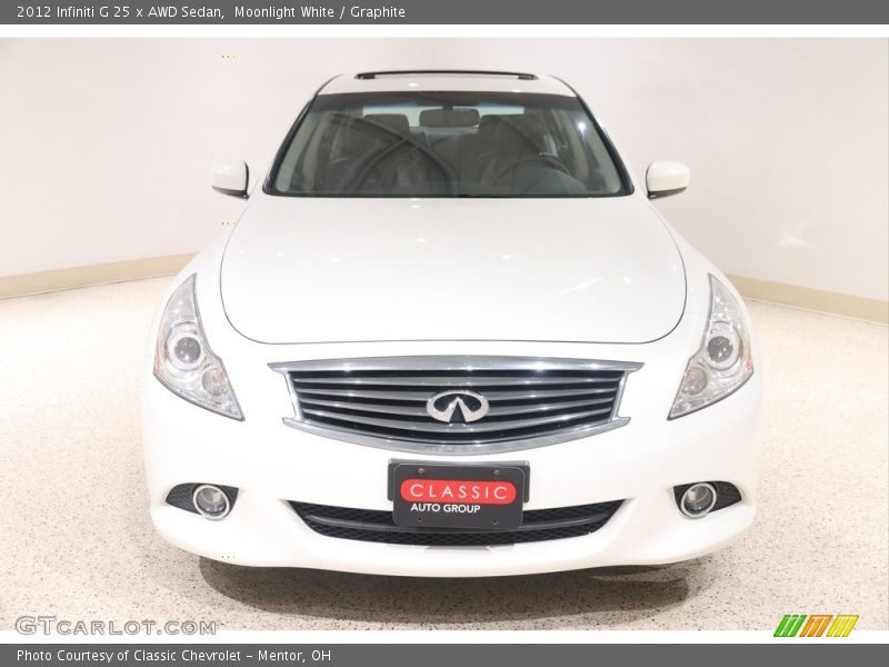 Moonlight White / Graphite 2012 Infiniti G 25 x AWD Sedan