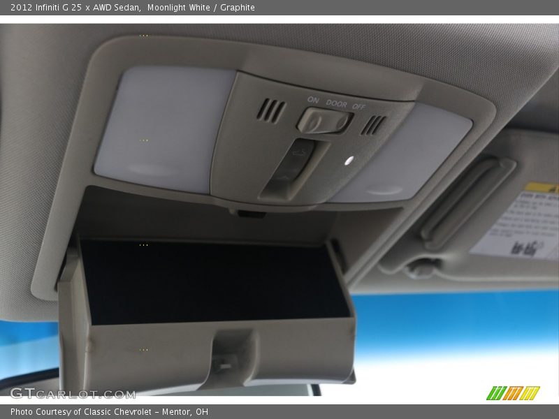 Moonlight White / Graphite 2012 Infiniti G 25 x AWD Sedan
