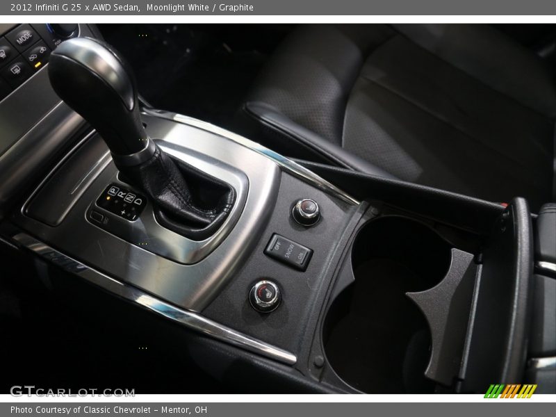 Moonlight White / Graphite 2012 Infiniti G 25 x AWD Sedan