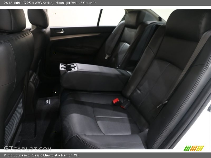 Rear Seat of 2012 G 25 x AWD Sedan