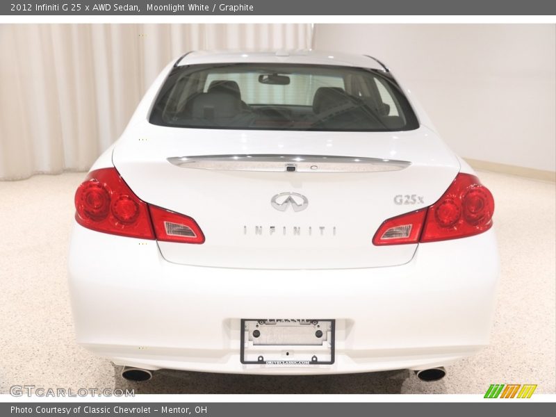 Moonlight White / Graphite 2012 Infiniti G 25 x AWD Sedan