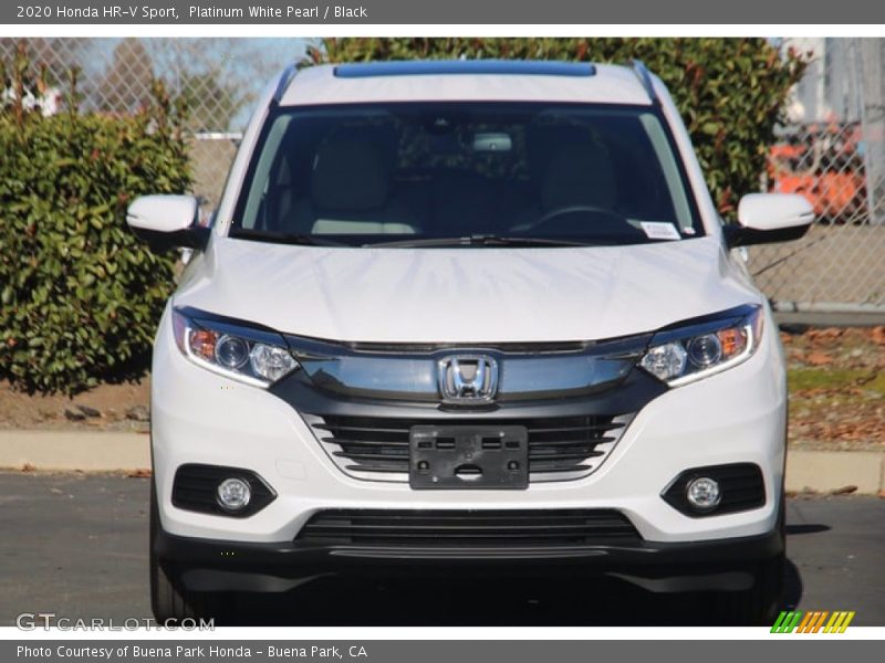 Platinum White Pearl / Black 2020 Honda HR-V Sport