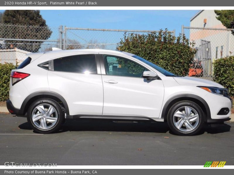 Platinum White Pearl / Black 2020 Honda HR-V Sport