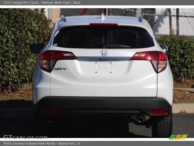 Platinum White Pearl / Black 2020 Honda HR-V Sport