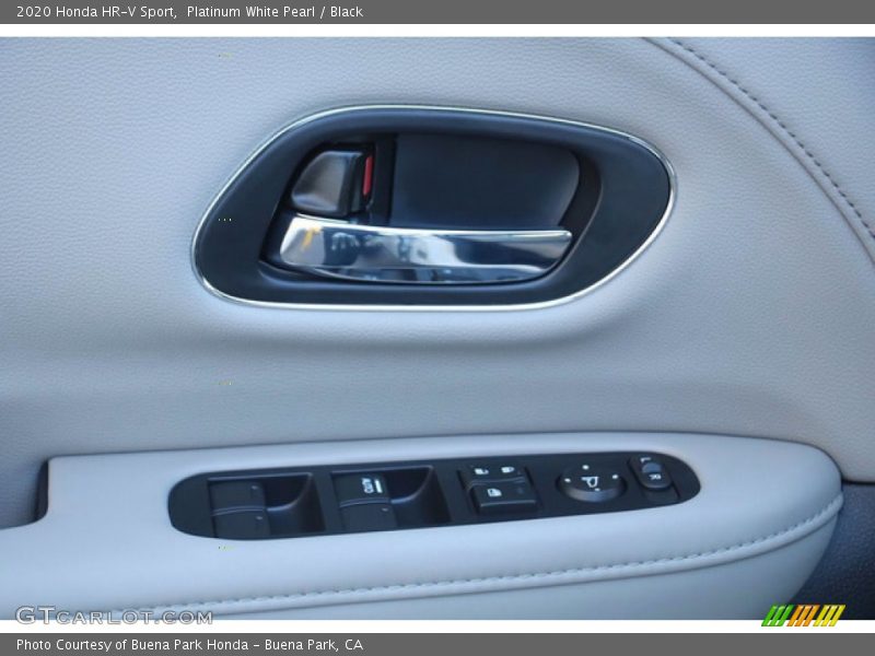 Platinum White Pearl / Black 2020 Honda HR-V Sport