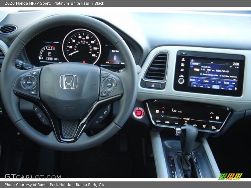 Platinum White Pearl / Black 2020 Honda HR-V Sport