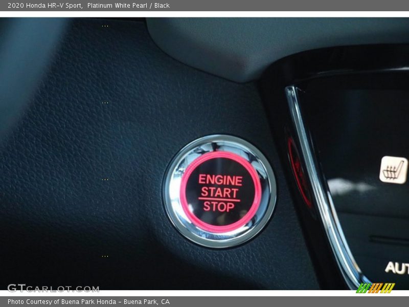 Platinum White Pearl / Black 2020 Honda HR-V Sport