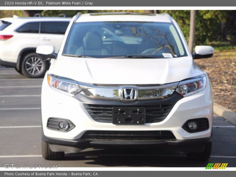 Platinum White Pearl / Gray 2020 Honda HR-V EX