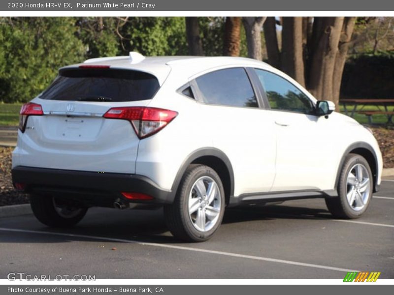 Platinum White Pearl / Gray 2020 Honda HR-V EX
